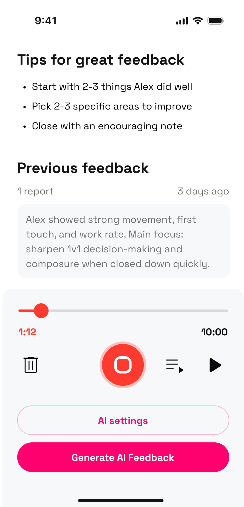 Feedz app screenshot